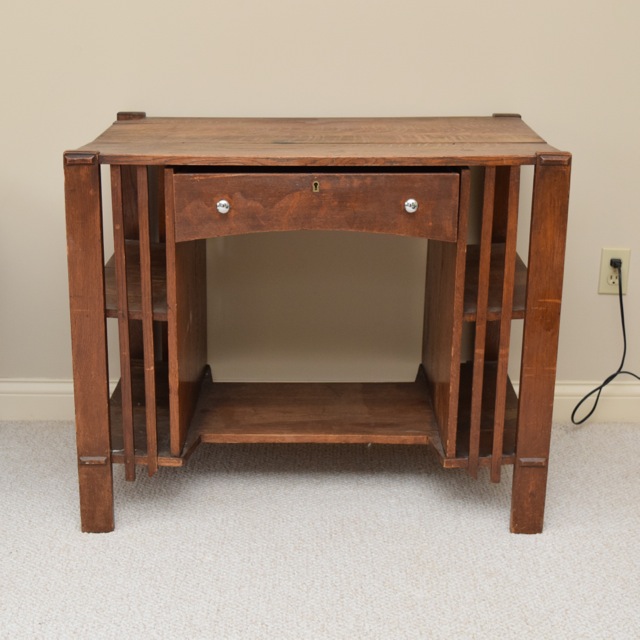 Vintage Mission Style Oak Desk