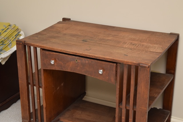 Vintage Mission Style Oak Desk