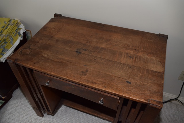 Vintage Mission Style Oak Desk