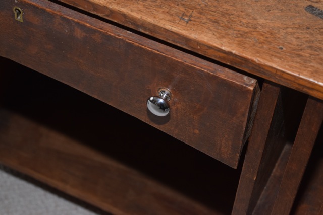 Vintage Mission Style Oak Desk