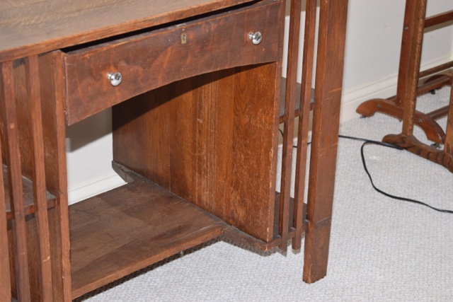 Vintage Mission Style Oak Desk