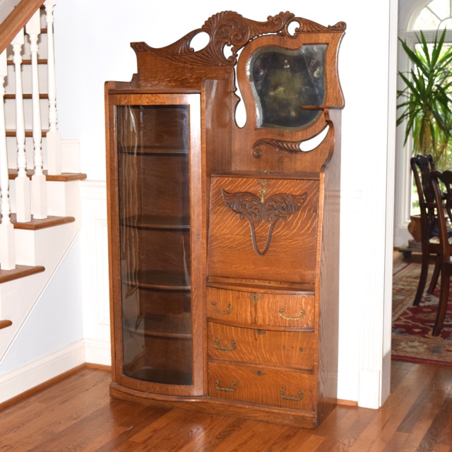 Antique Oak Secretary Desk