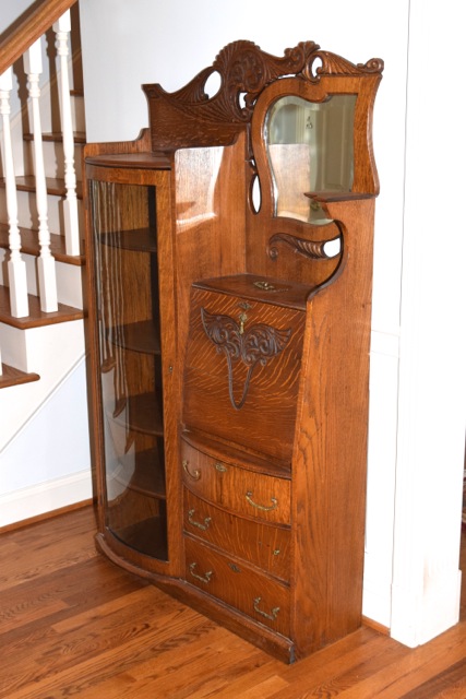 Antique Oak Secretary Desk