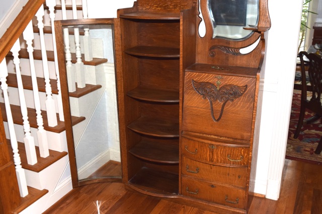Antique Oak Secretary Desk