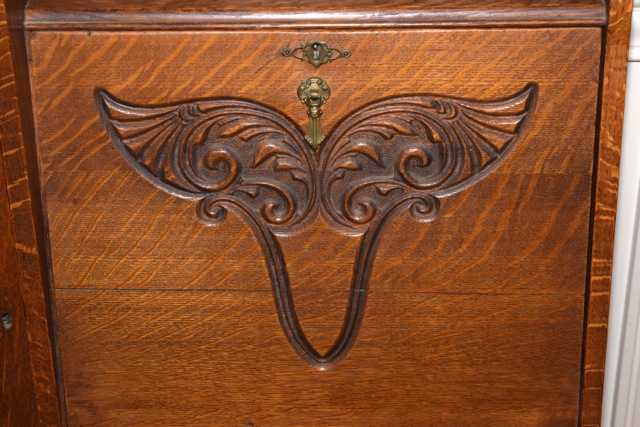 Antique Oak Secretary Desk