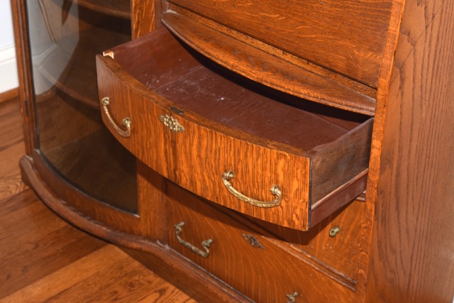 Antique Oak Secretary Desk