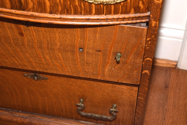 Antique Oak Secretary Desk