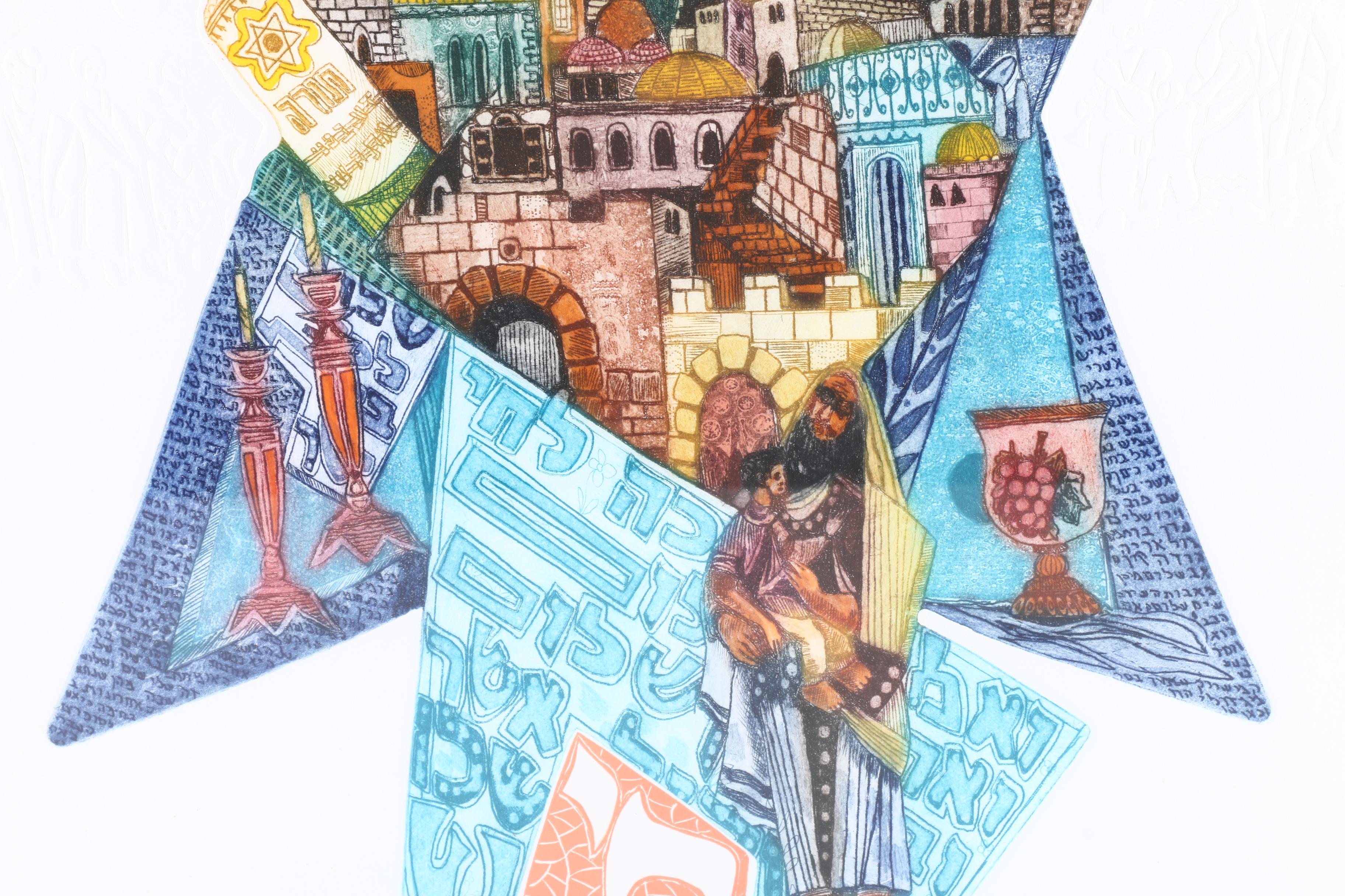 Amram Ebgi Limited Edition Lithograph "Six Symbols"