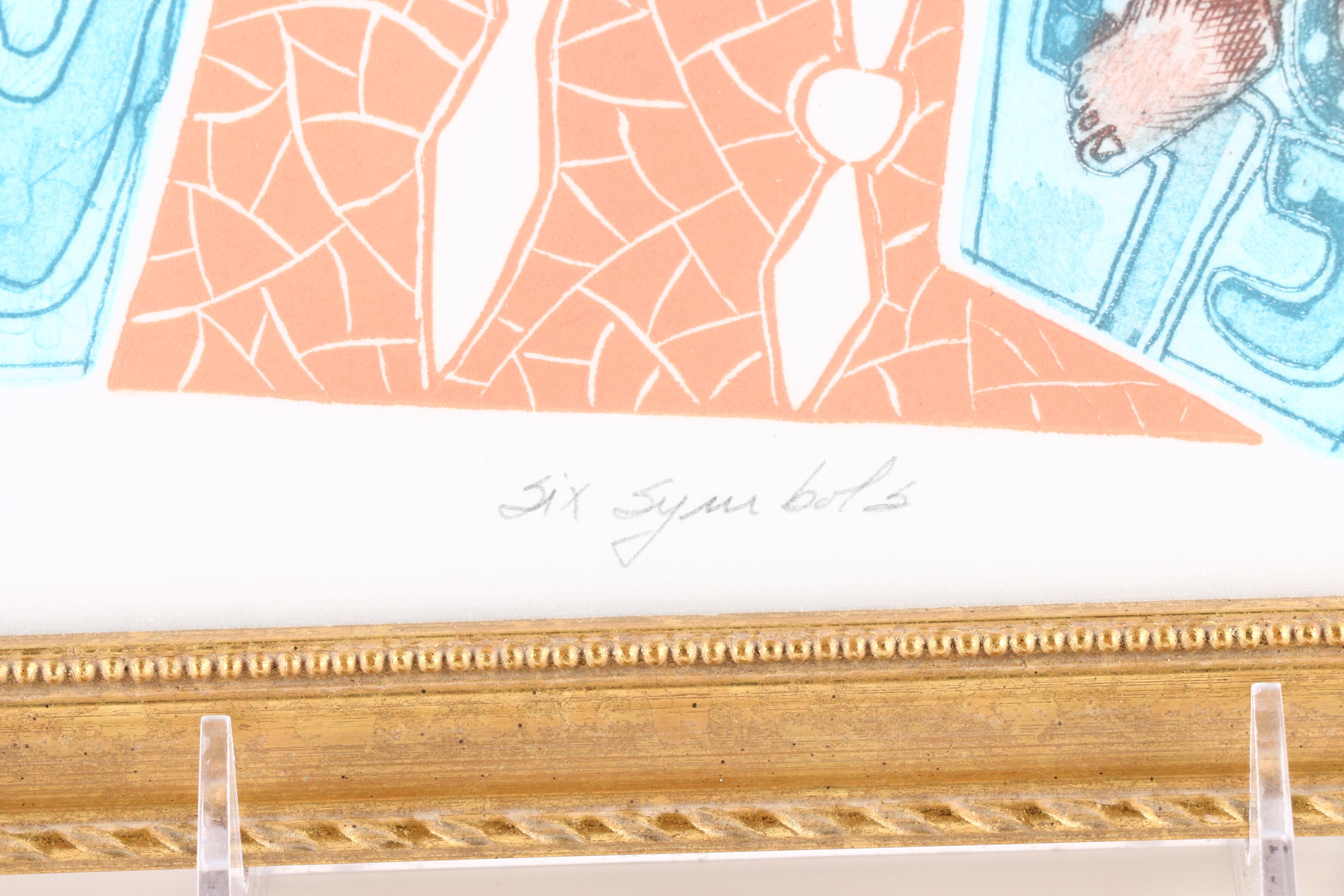 Amram Ebgi Limited Edition Lithograph "Six Symbols"