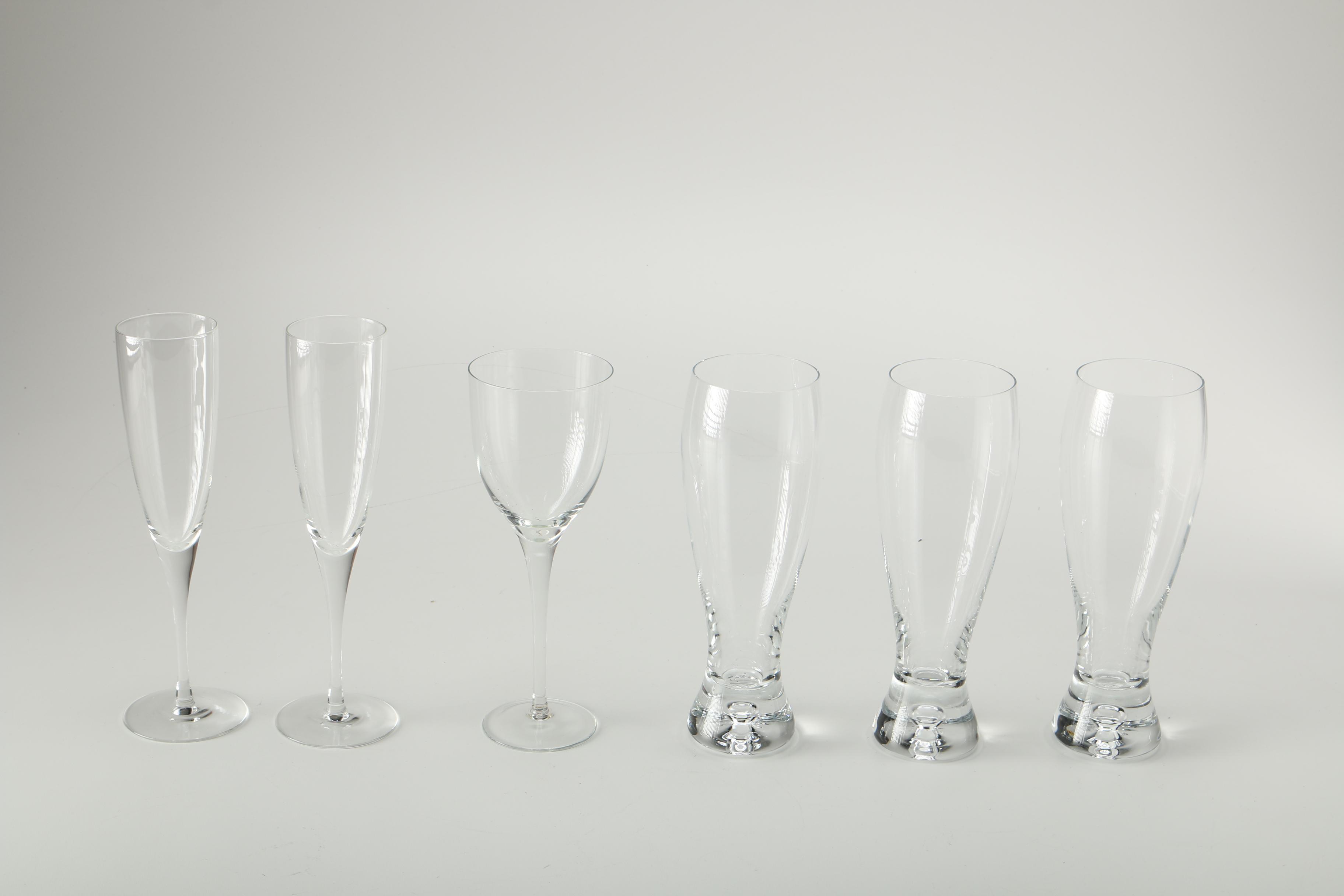 Collection of Clear Glassware