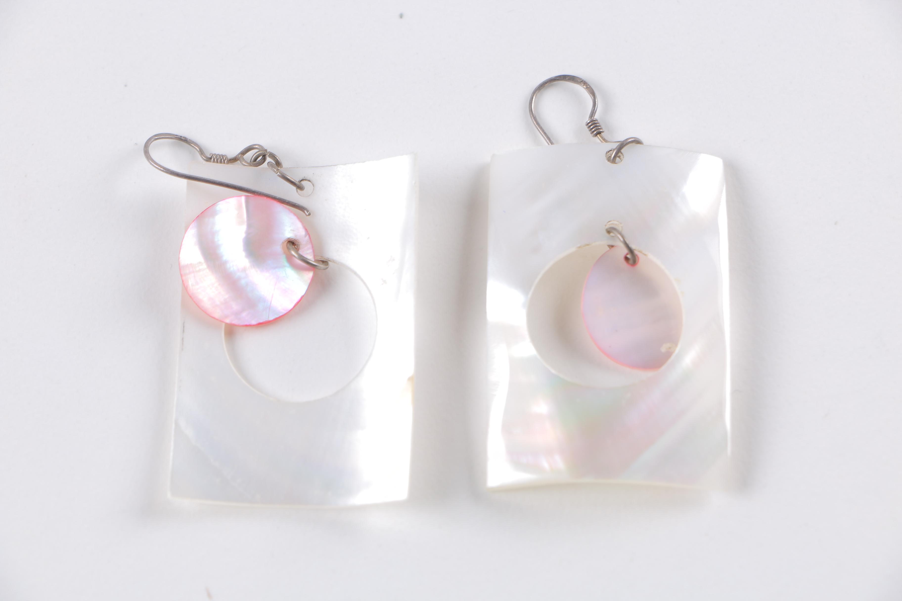 Mixed Stones Including Mother of Pearl Costume Jewelry