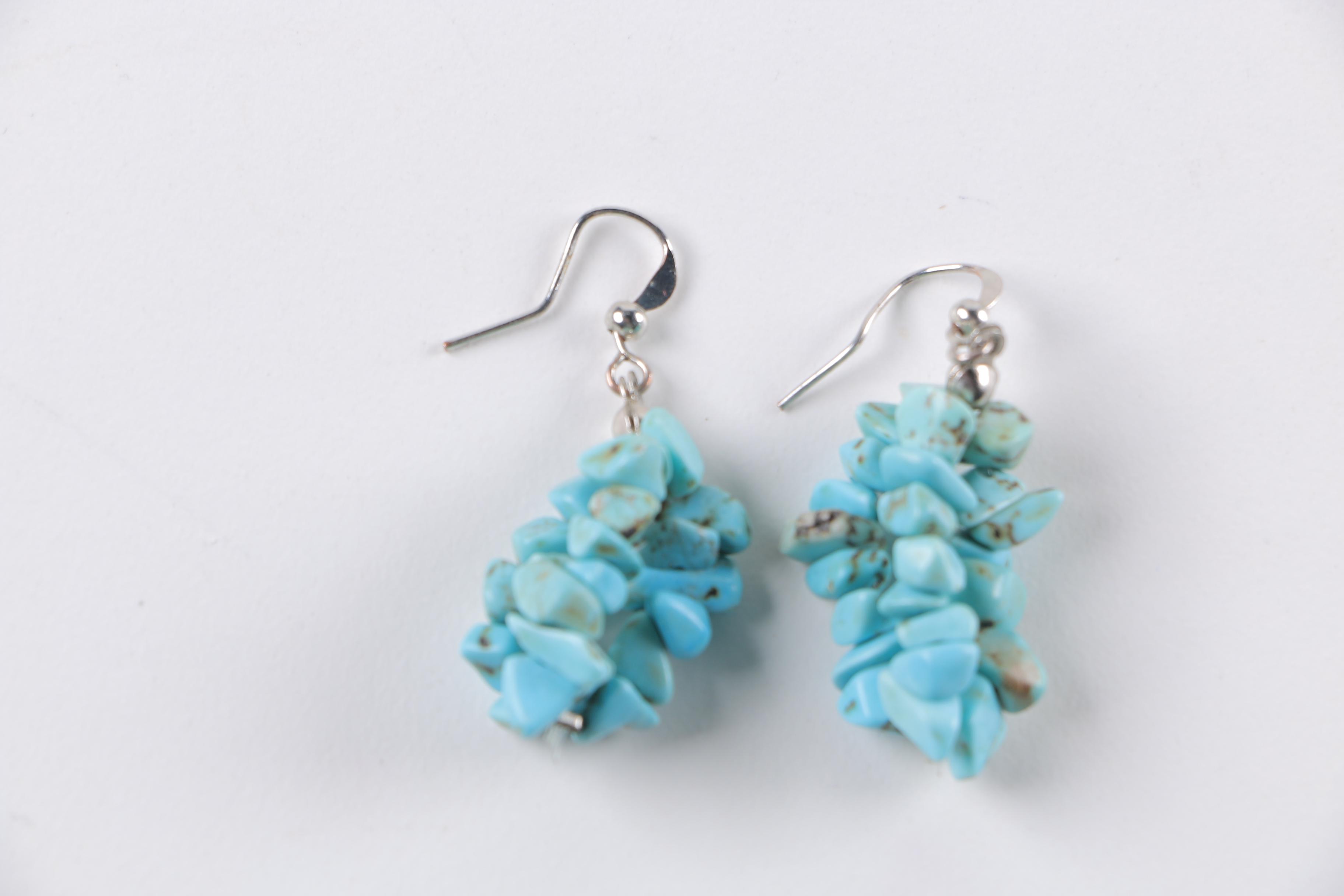 Mixed Stones Including Mother of Pearl Costume Jewelry