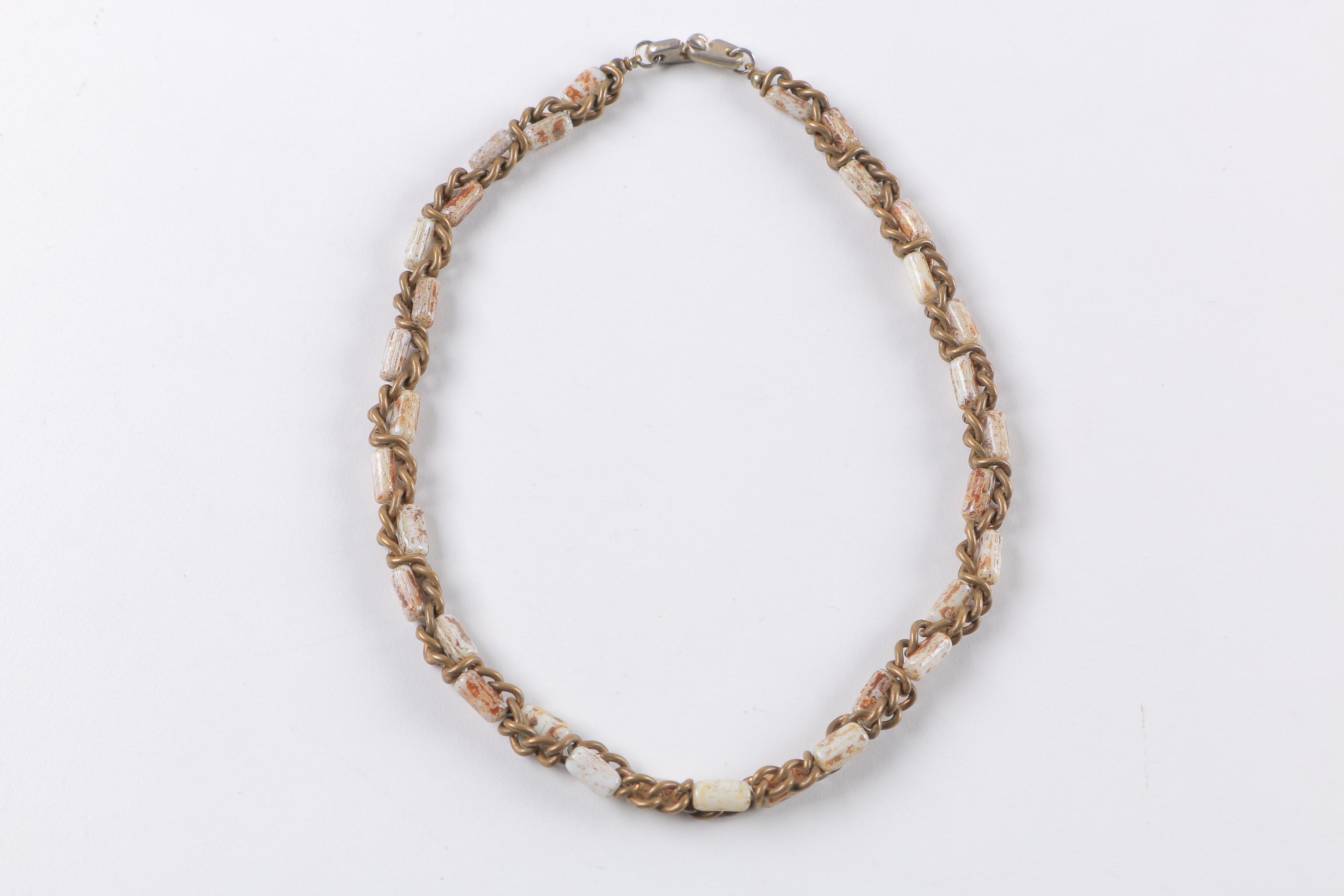 Mixed Stones Including Mother of Pearl Costume Jewelry