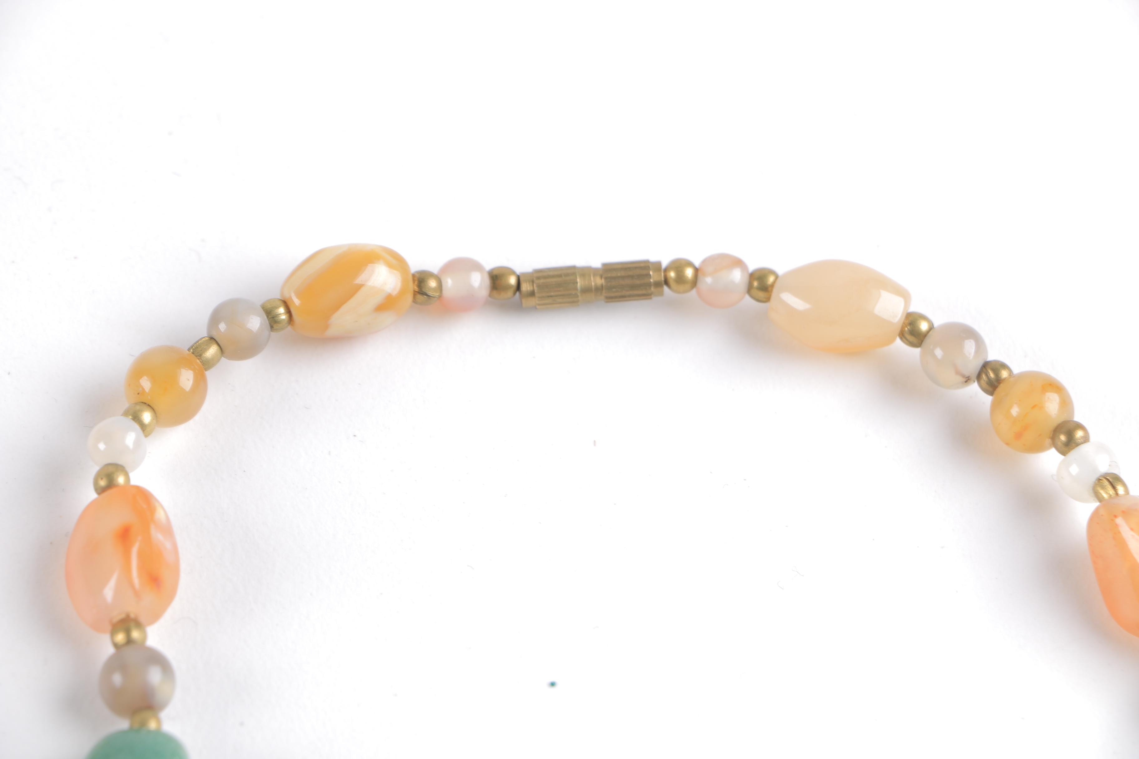 Mixed Stones Including Mother of Pearl Costume Jewelry