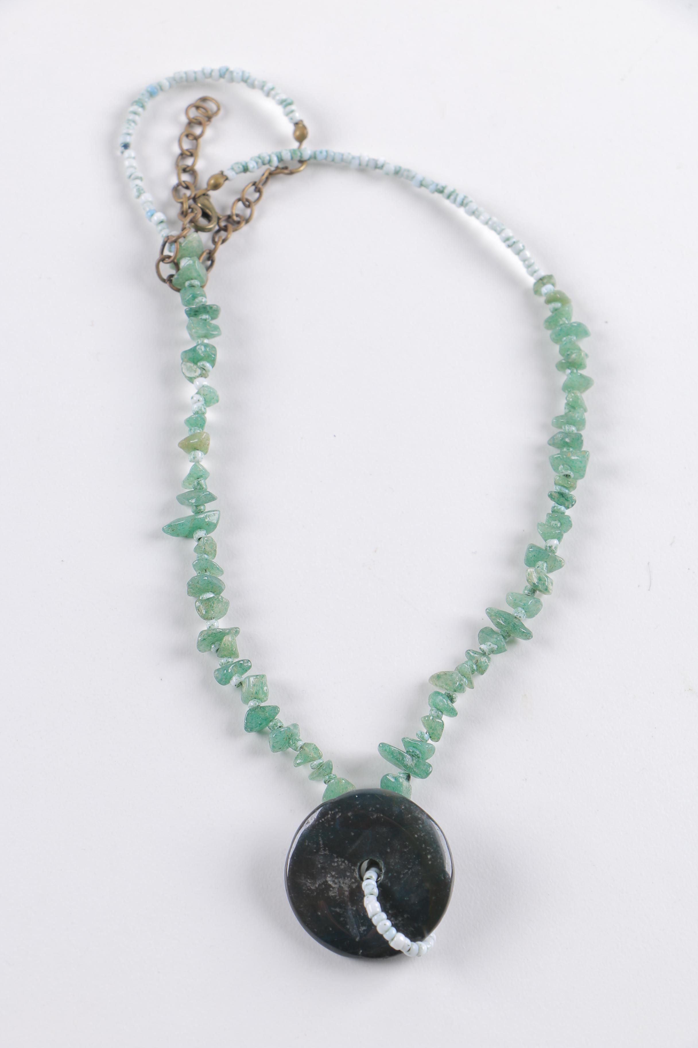 Mixed Stones Including Mother of Pearl Costume Jewelry