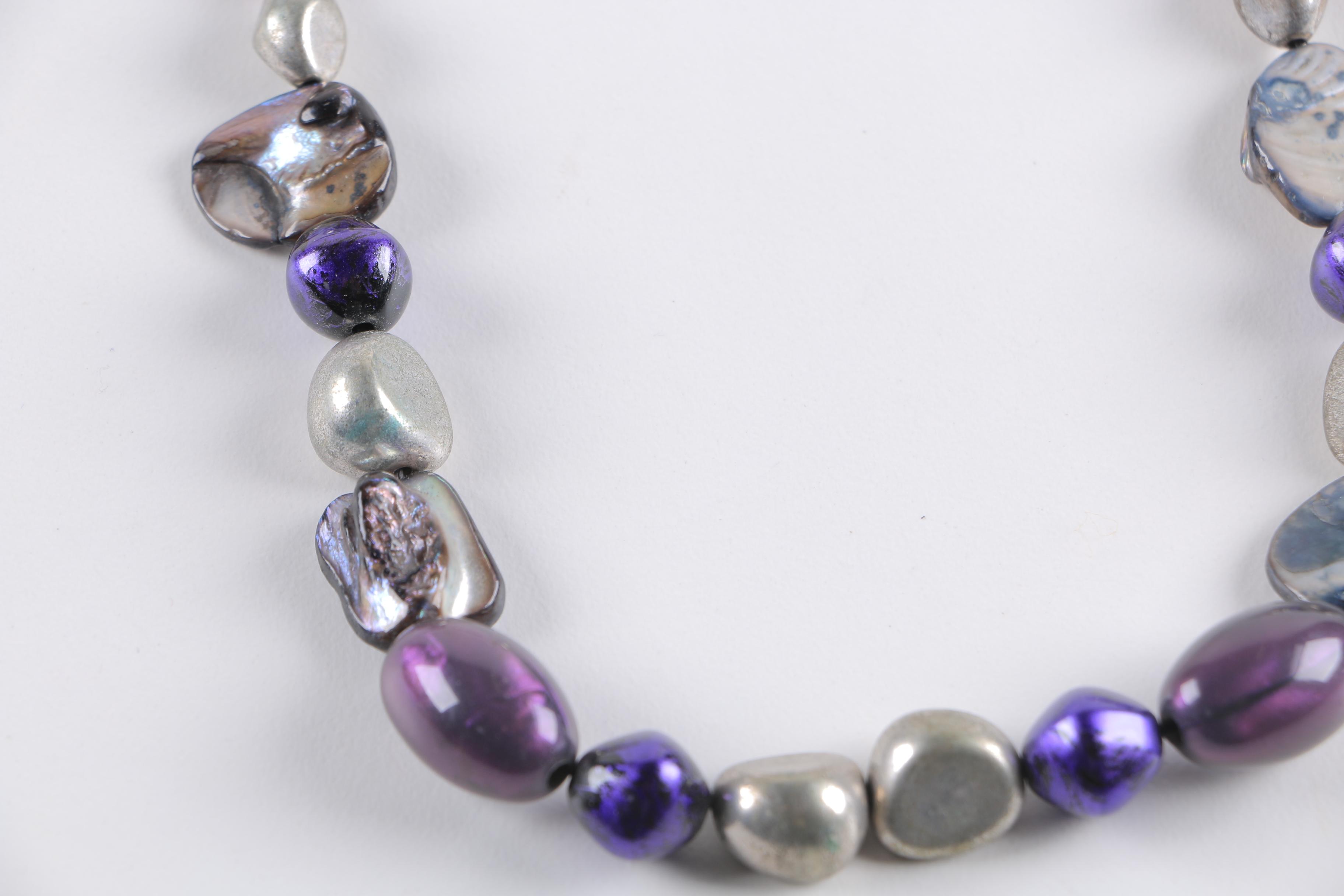 Mixed Stones Including Mother of Pearl Costume Jewelry