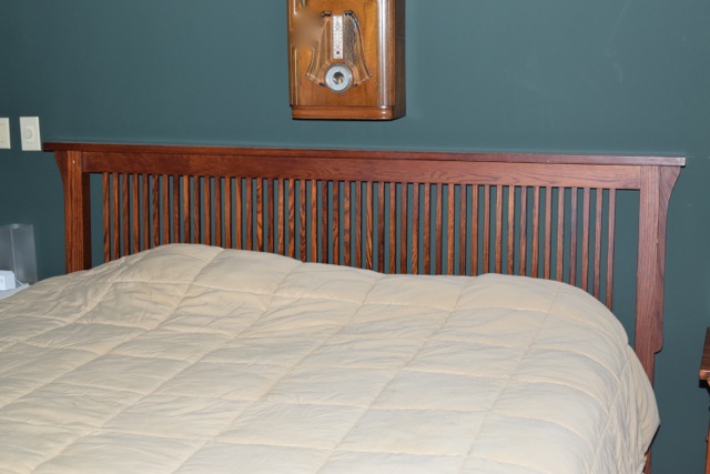 Mission Style Oak King Sized Bed Frame