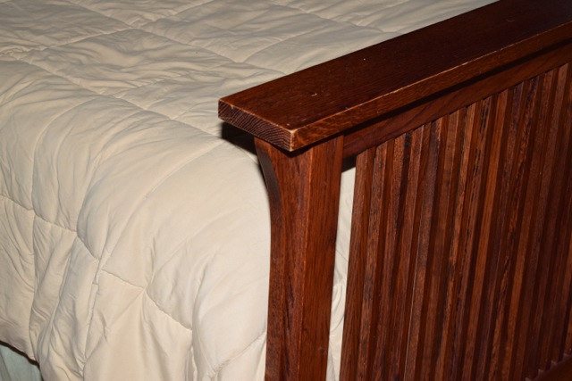Mission Style Oak King Sized Bed Frame