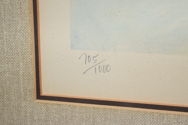 Limited Edition Signed Offset Lithograph After John Kelly "Steam-Ship"