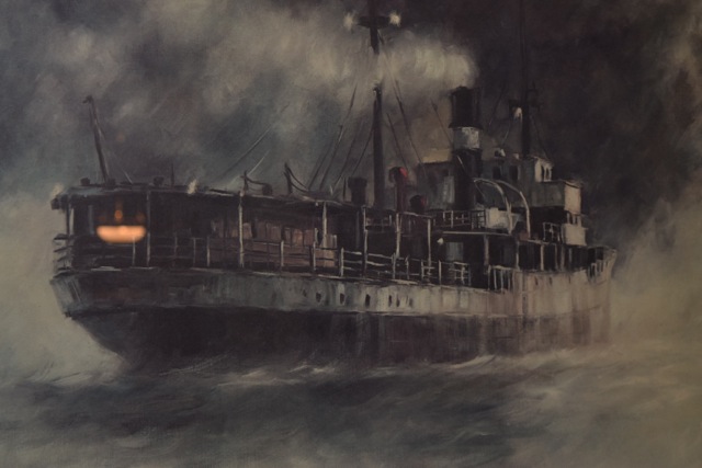 Limited Edition Signed Offset Lithograph After John Kelly "Steam-Ship"