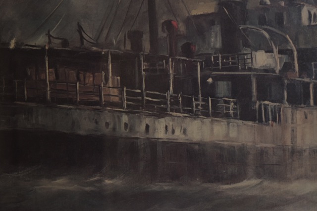 Limited Edition Signed Offset Lithograph After John Kelly "Steam-Ship"