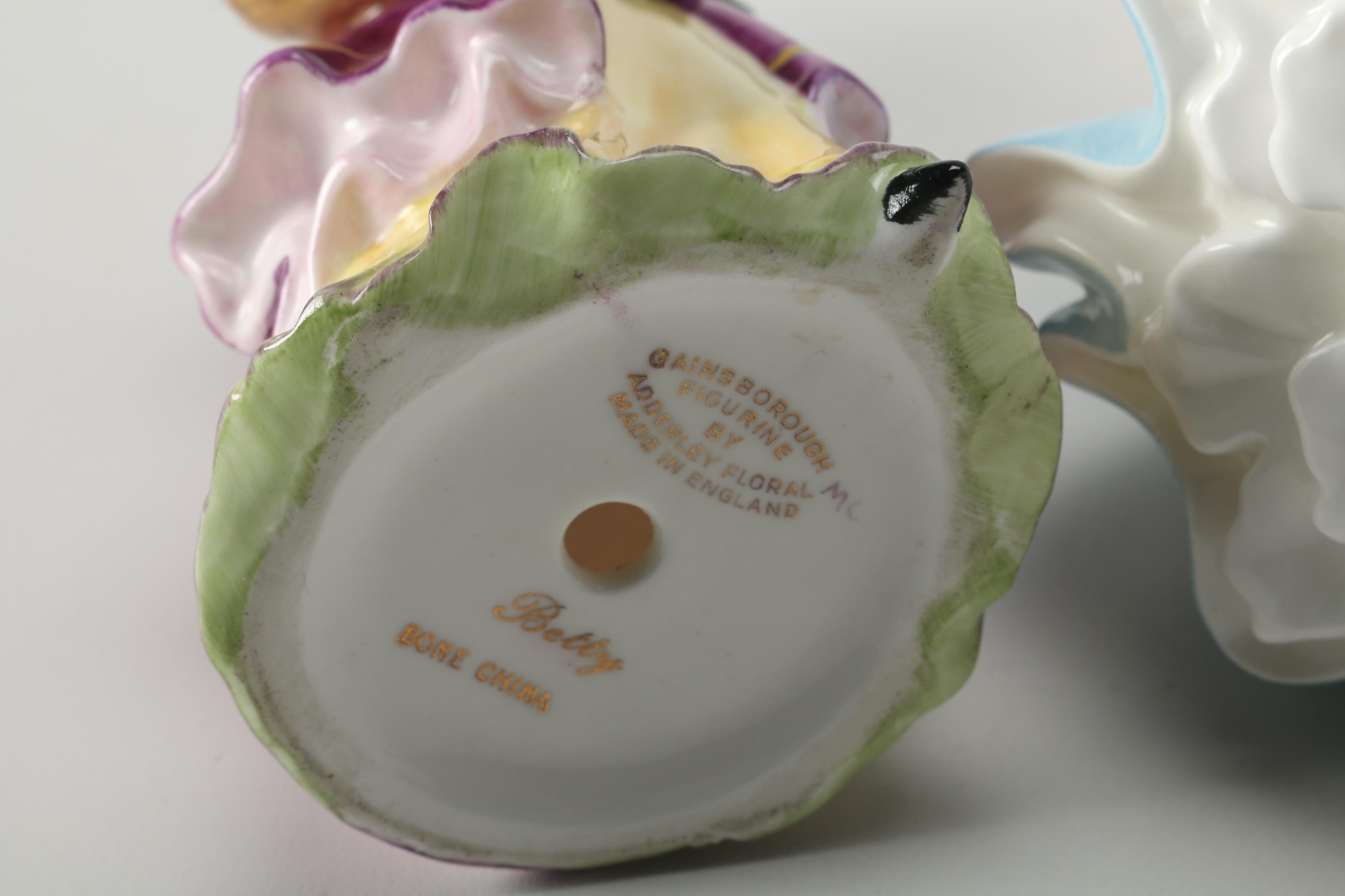 Royal Doulton and Adderley Hand-Painted Figurines