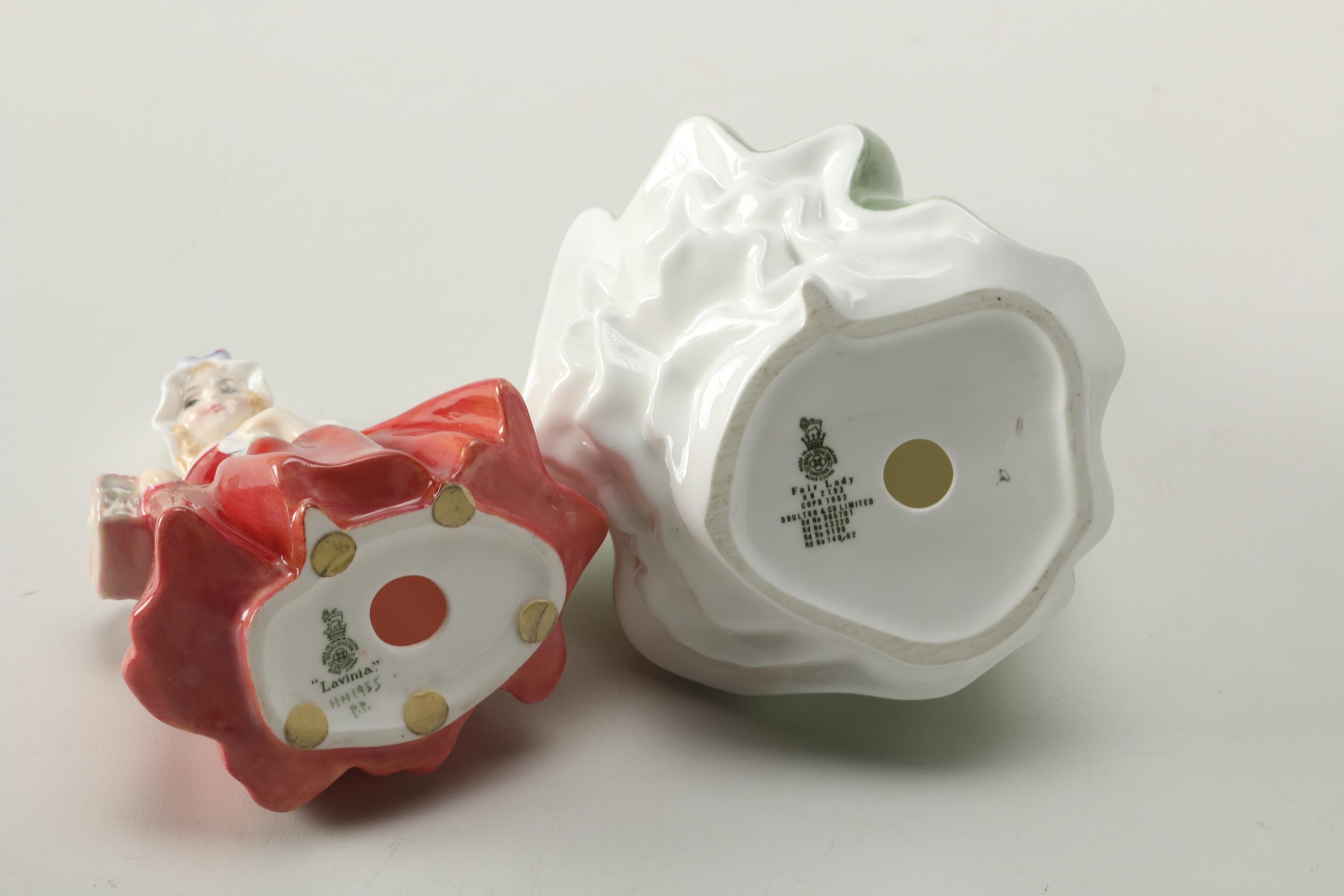 Royal Doulton and Adderley Hand-Painted Figurines