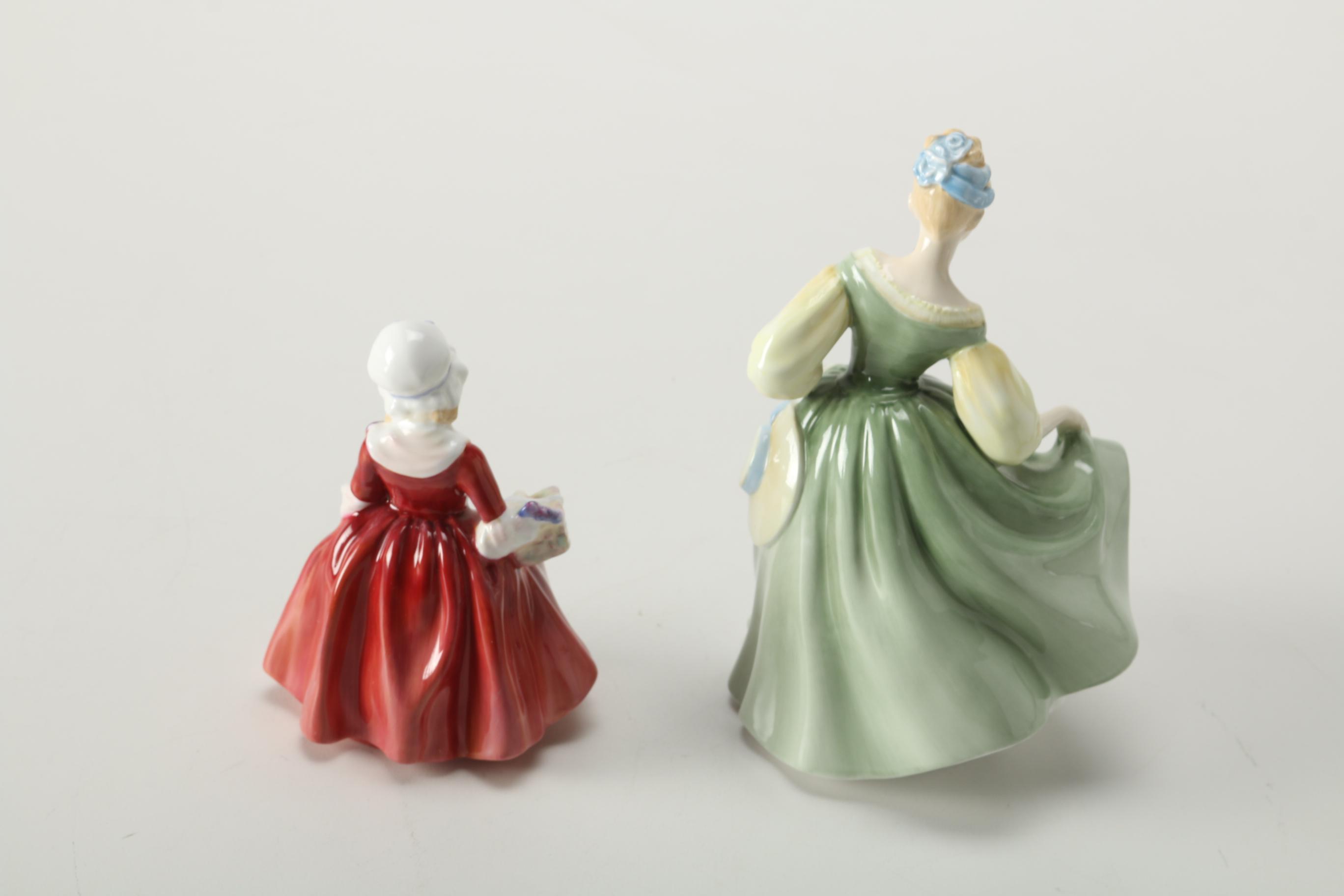 Royal Doulton and Adderley Hand-Painted Figurines