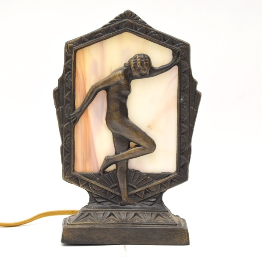 Semi-Antique Art Deco Table Lamp