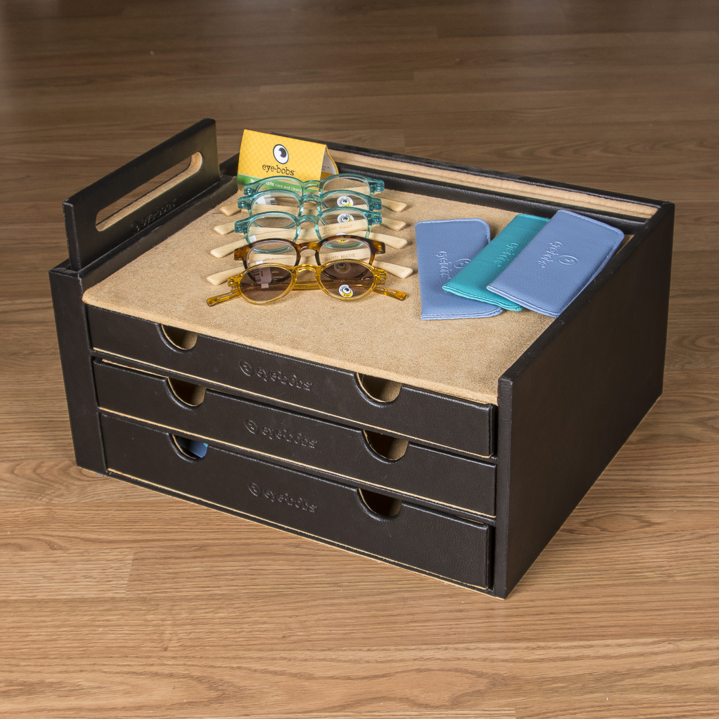 Eyebobs Retail Display with Five Eyebobs Children's Reading Glasses and Cases