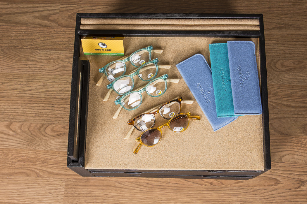 Eyebobs Retail Display with Five Eyebobs Children's Reading Glasses and Cases