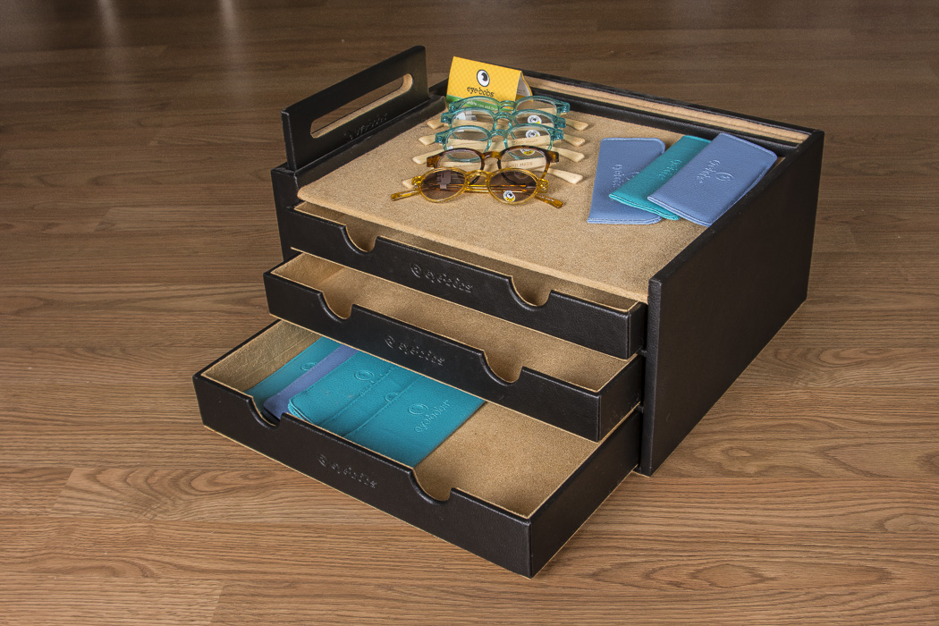 Eyebobs Retail Display with Five Eyebobs Children's Reading Glasses and Cases