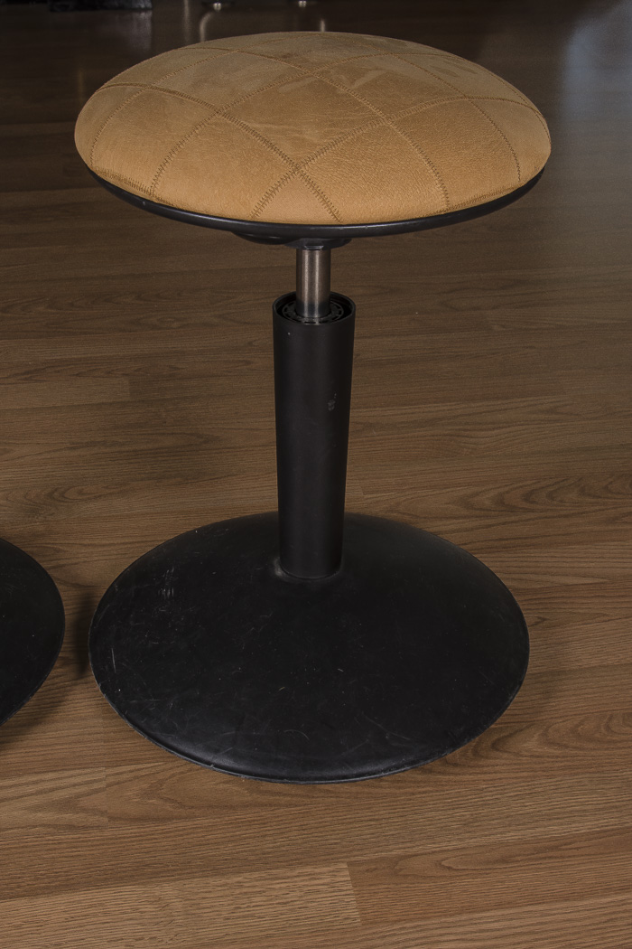 Suede Top Swivel Stools