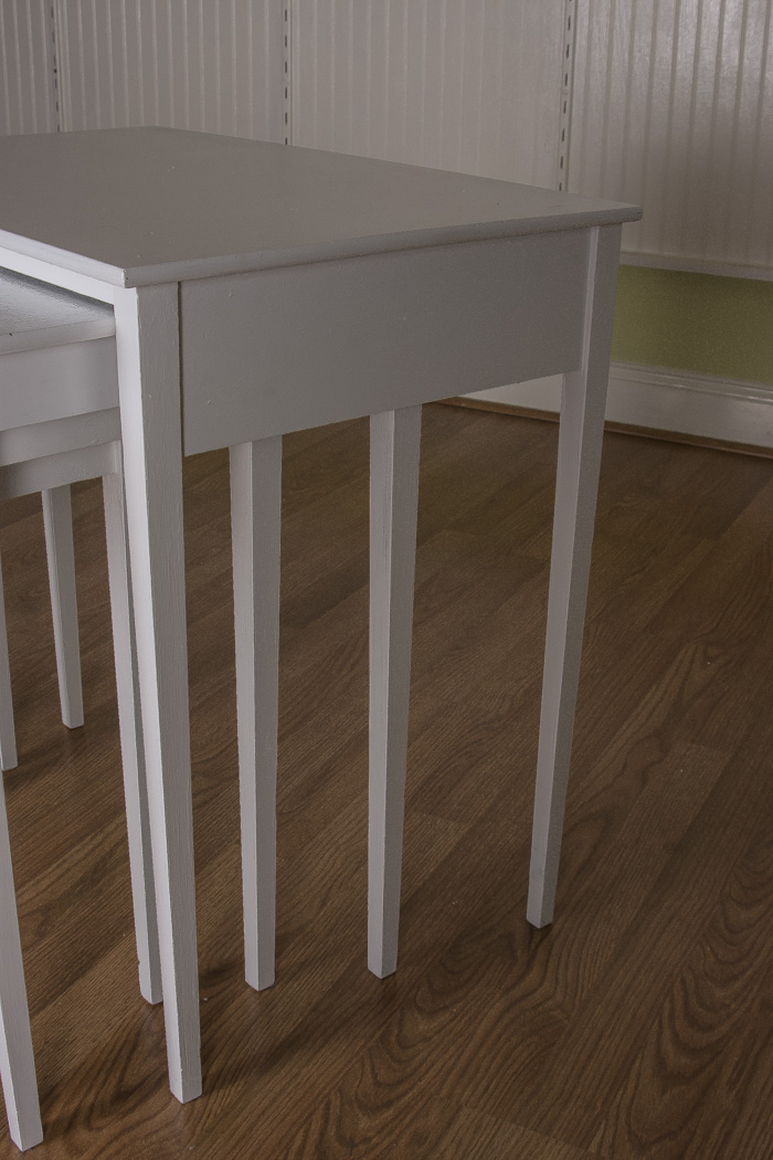 White Painted Wood Nesting Tables