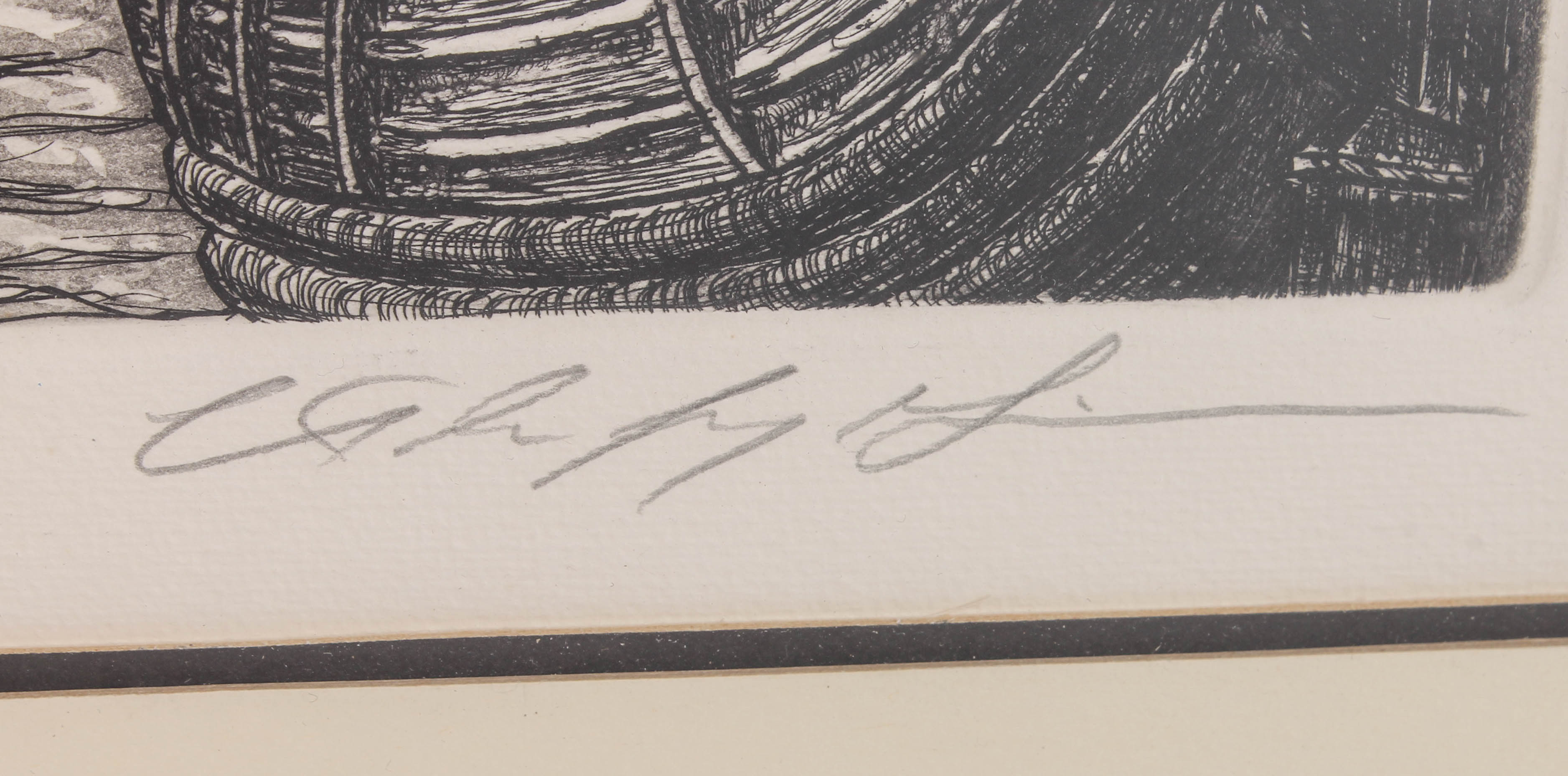 Set of Four Alan Jay Gaines Nautical Themed Etchings