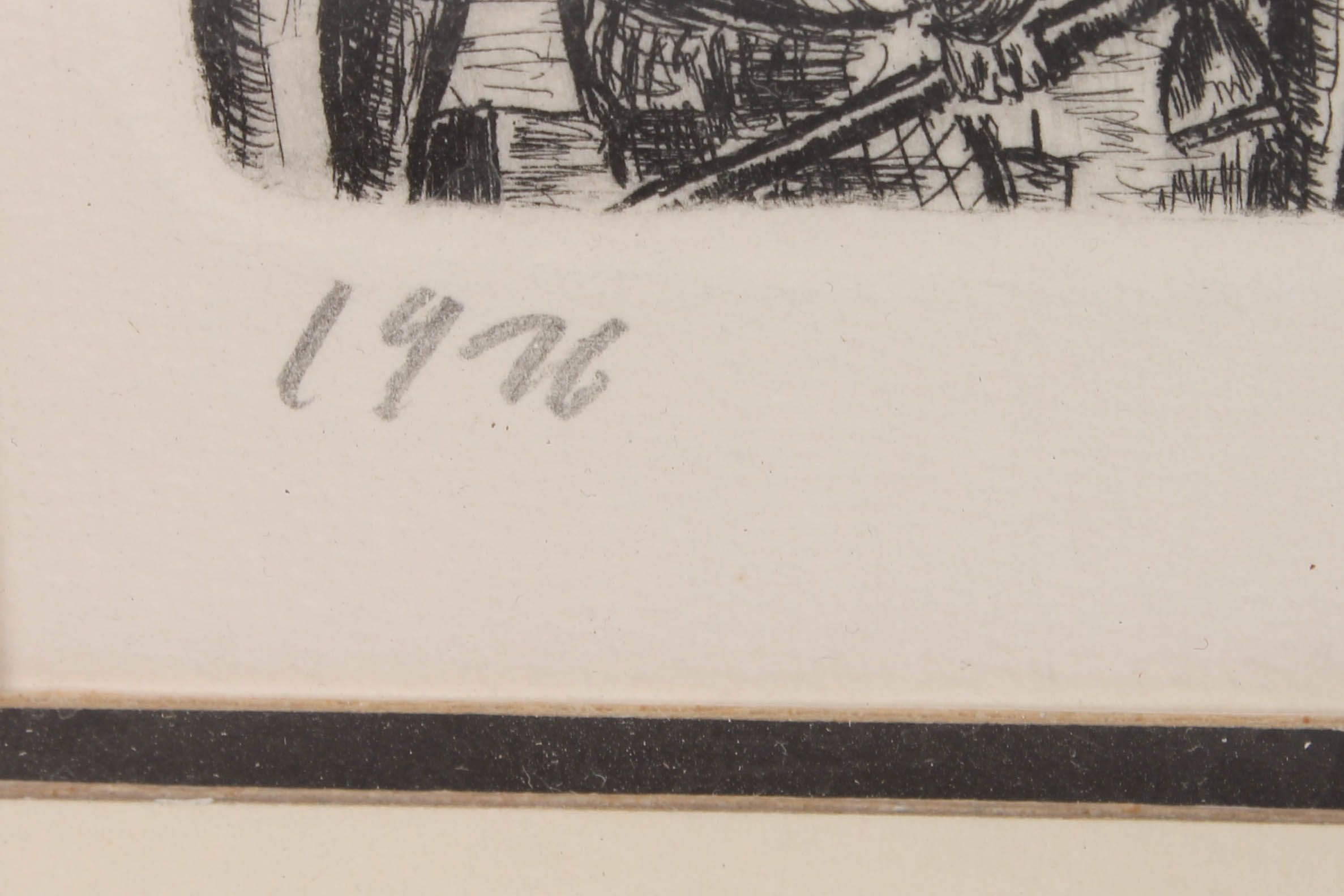 Set of Four Alan Jay Gaines Nautical Themed Etchings