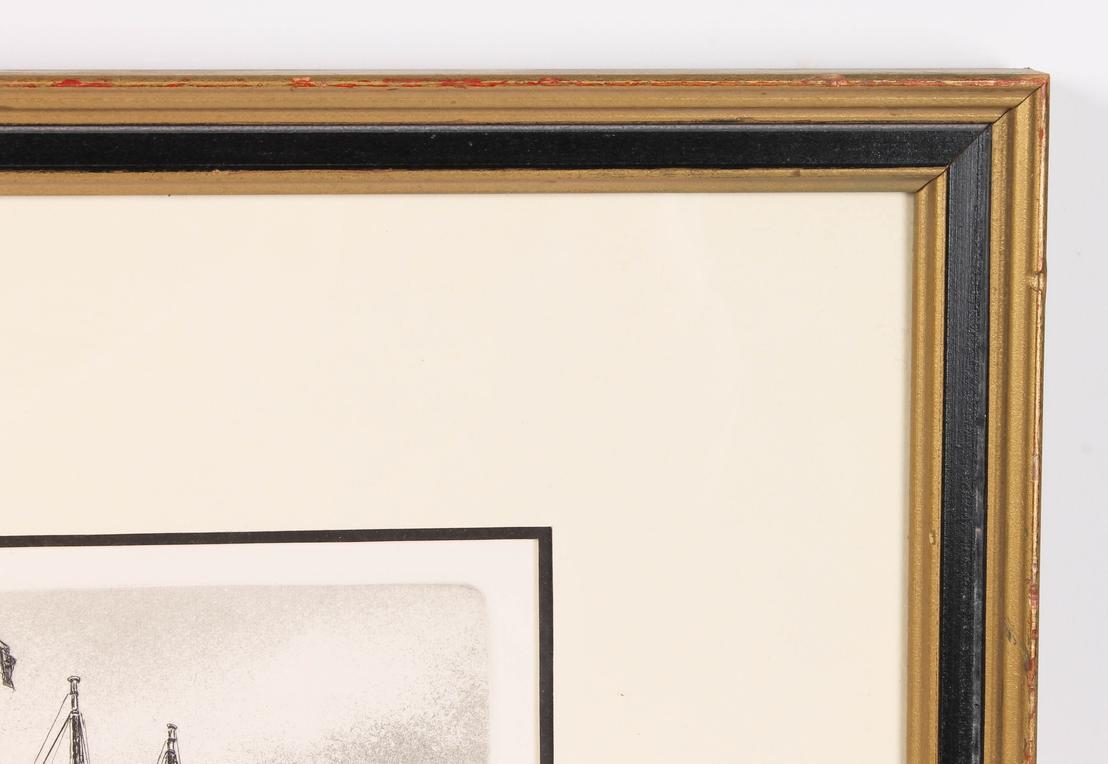 Set of Four Alan Jay Gaines Nautical Themed Etchings