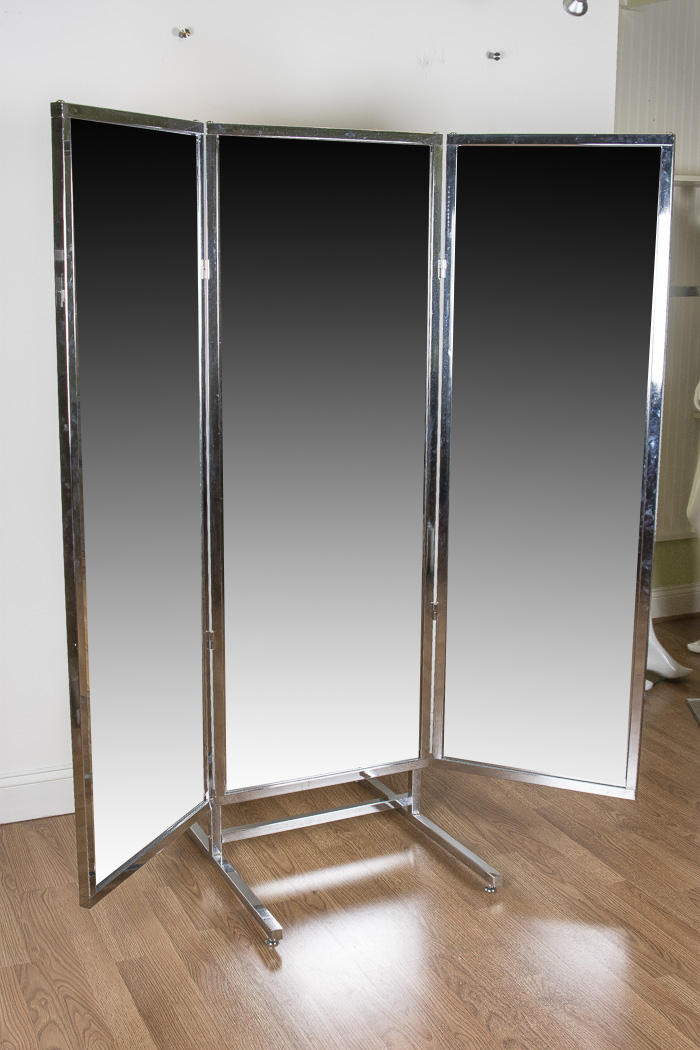 Tri-Folding Freestanding Mirror
