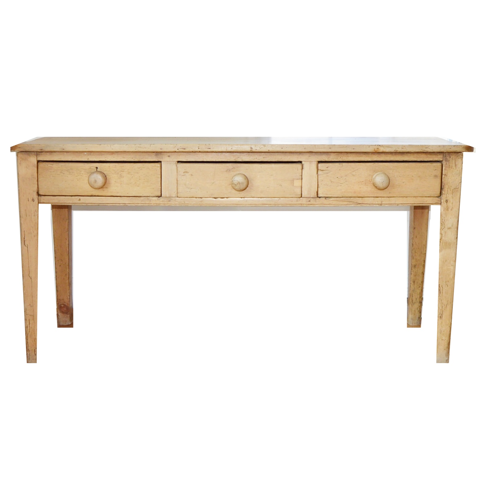 French Pine Console Table