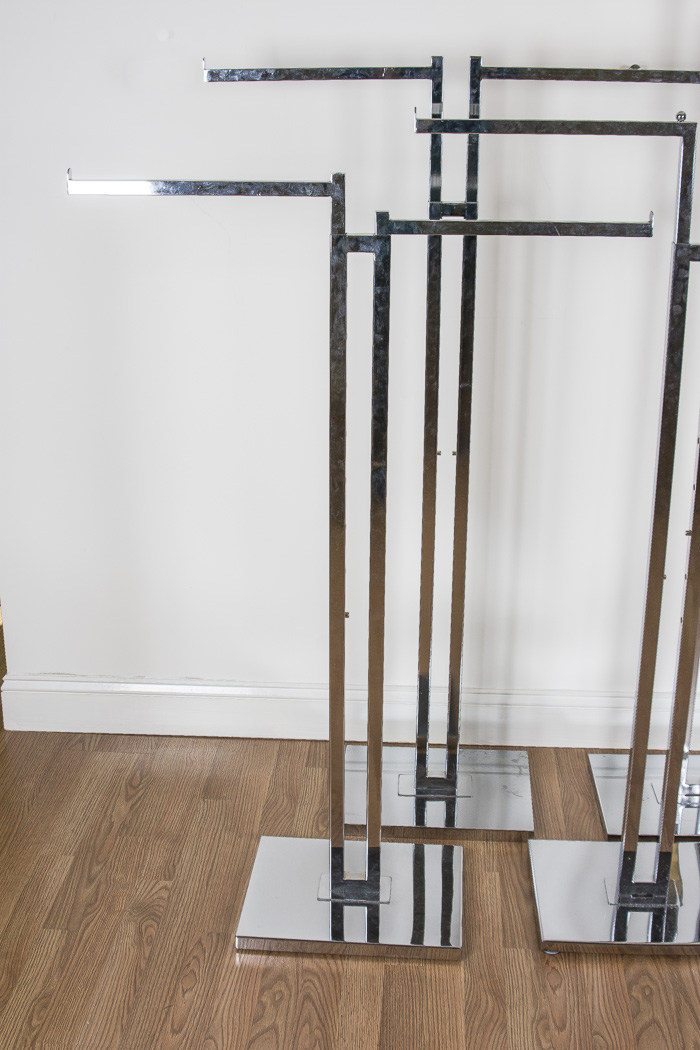 Five Chrome Display Racks