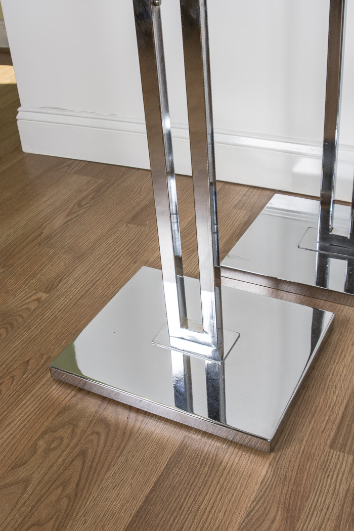 Five Chrome Display Racks