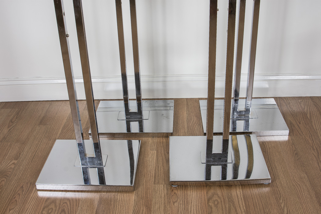 Five Chrome Display Racks