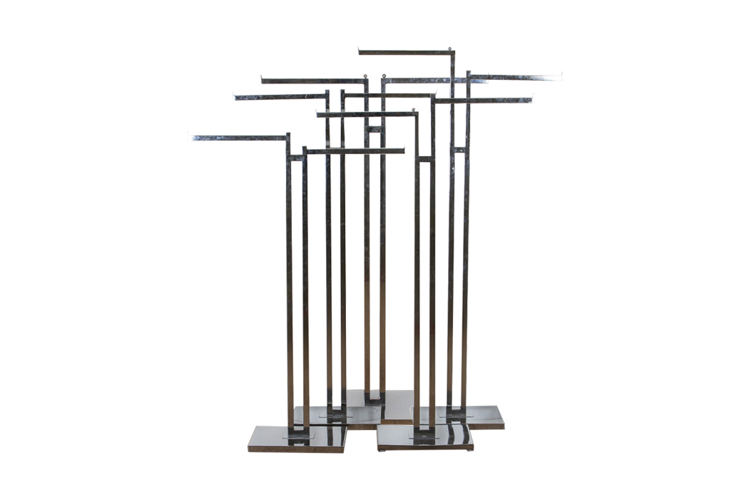 Five Chrome Display Racks