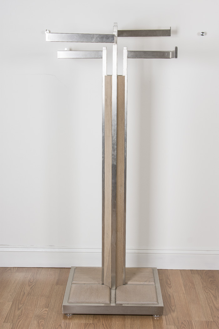 Set of Five Wood and Metal Display Racks