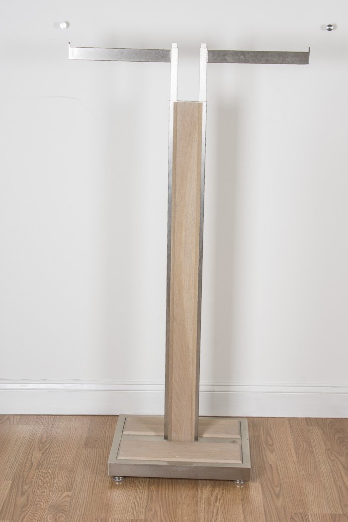 Set of Five Wood and Metal Display Racks