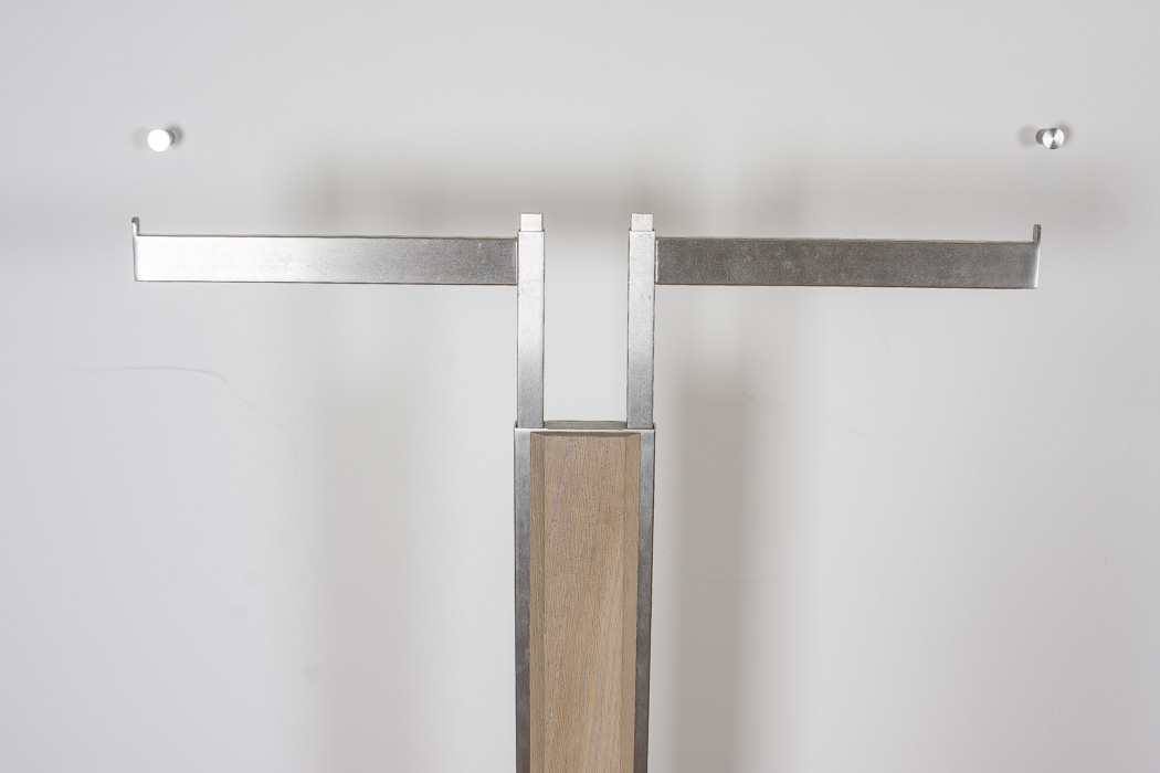 Set of Five Wood and Metal Display Racks