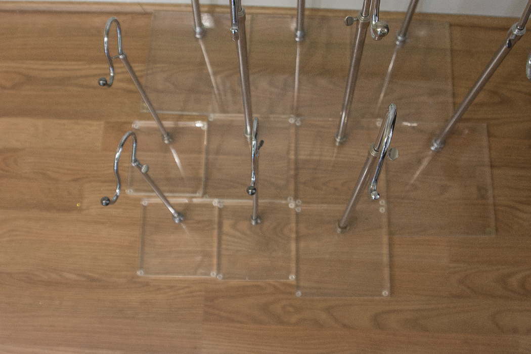 Metal and Lucite Hook Displays