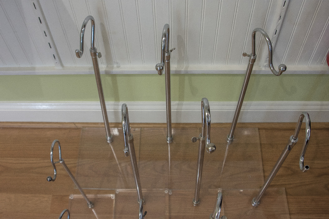 Metal and Lucite Hook Displays