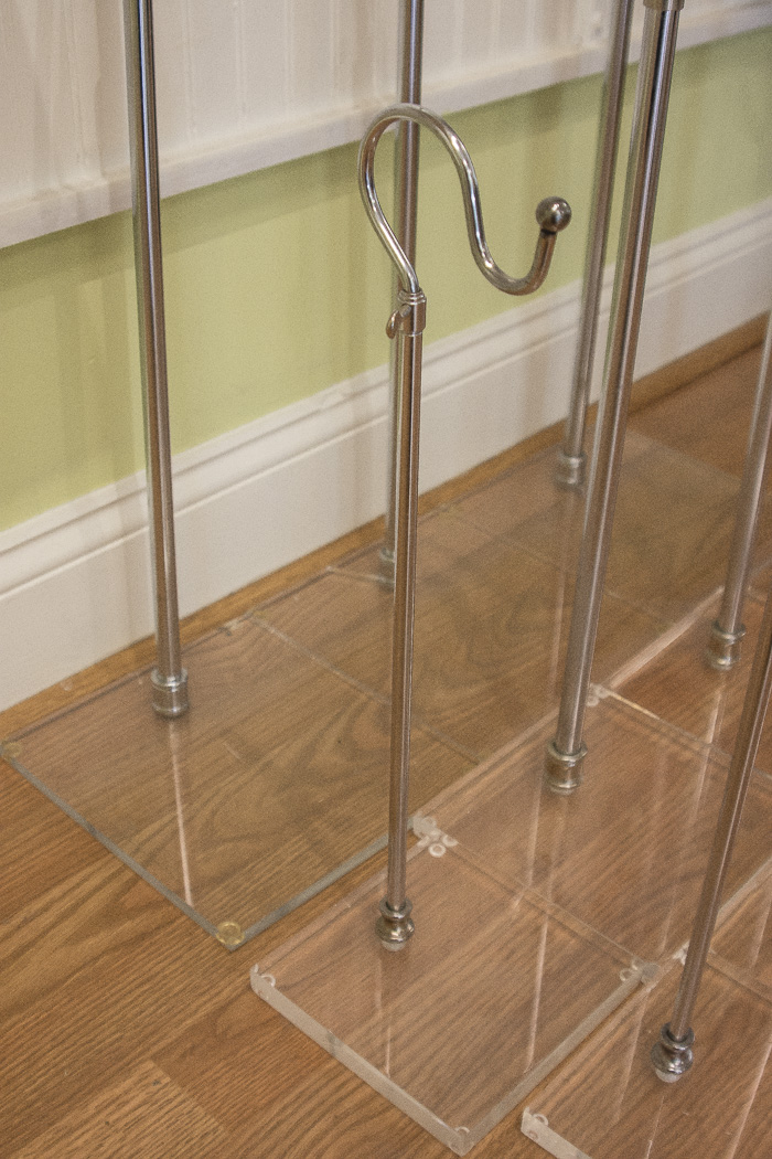 Metal and Lucite Hook Displays