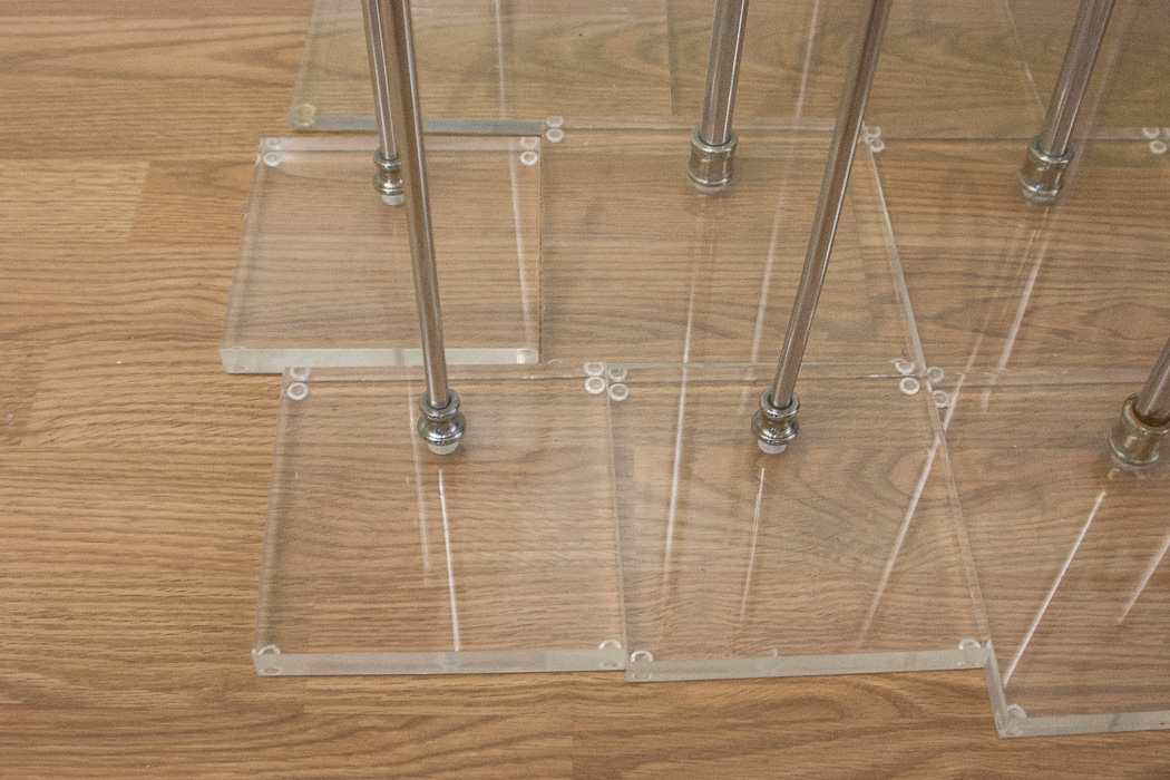 Metal and Lucite Hook Displays